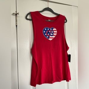 Womens CycleBar USA Heart Tank